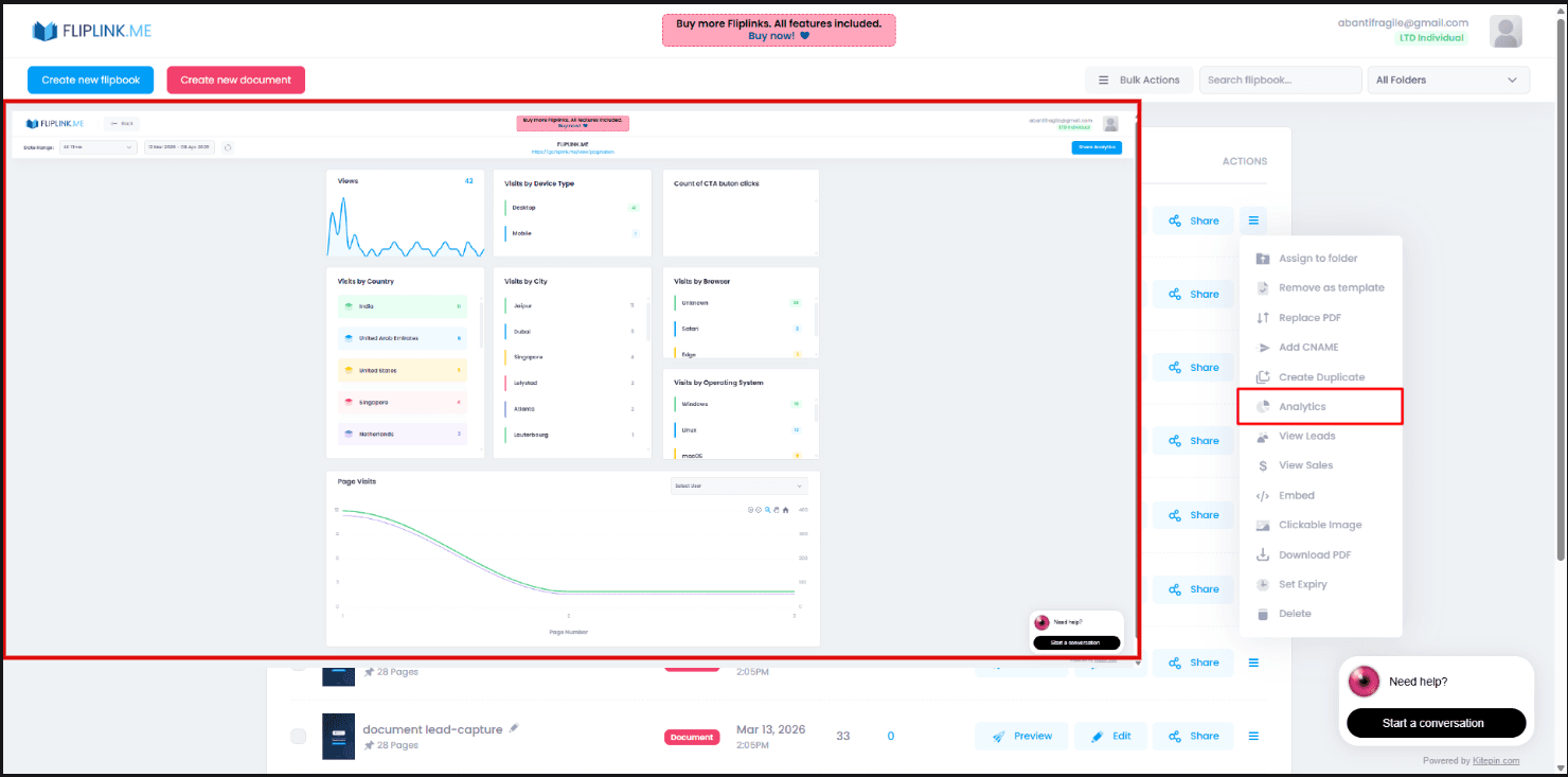 Step 6: Analyse les statistiques page par page pour améliorer ton programme