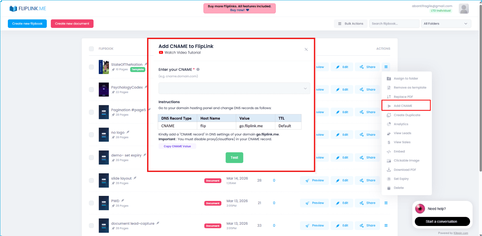 Step 4: Configure un domaine personnalisé pour une URL à ton image
