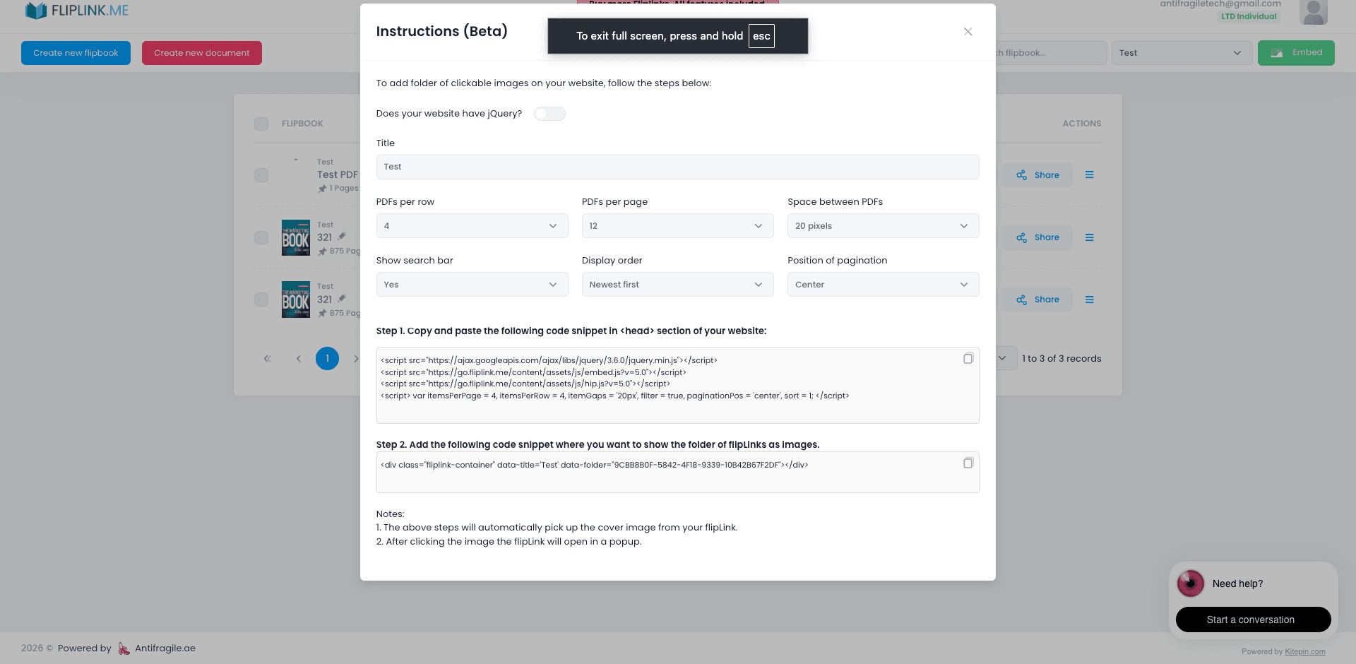 Folders & Organization - FlipLink feature screenshot 2