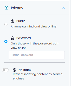 Step 3: Définis un mot de passe ou une liste d'autorisation d'e-mails pour les étudiants inscrits