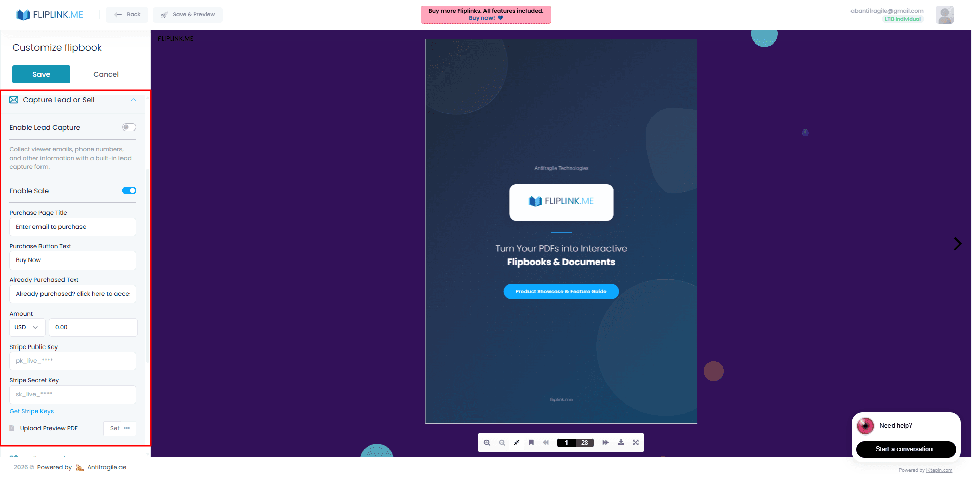 Step 5: Configure un paywall Stripe pour tes numéros premium