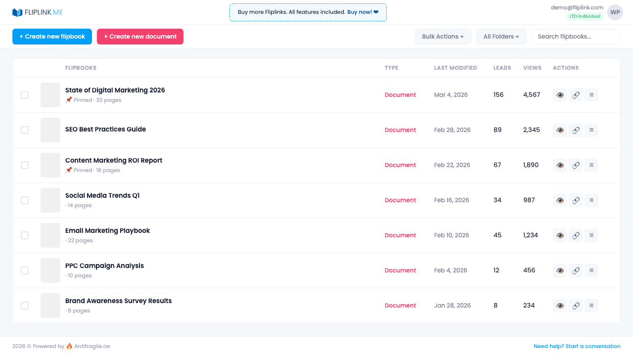 Step 1: Click 'Create Document' from your dashboard