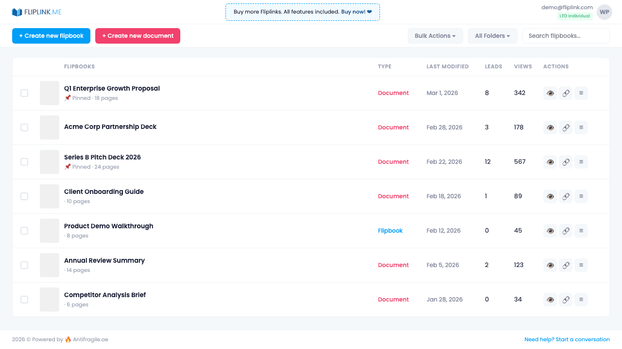 Step 1: Click 'Create Document' from your dashboard