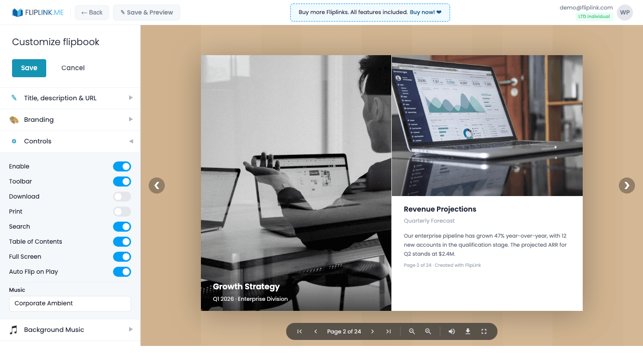Step 3: Enable analytics tracking and email notifications