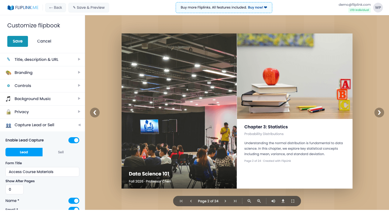 Step 5: Share the link through your LMS or email