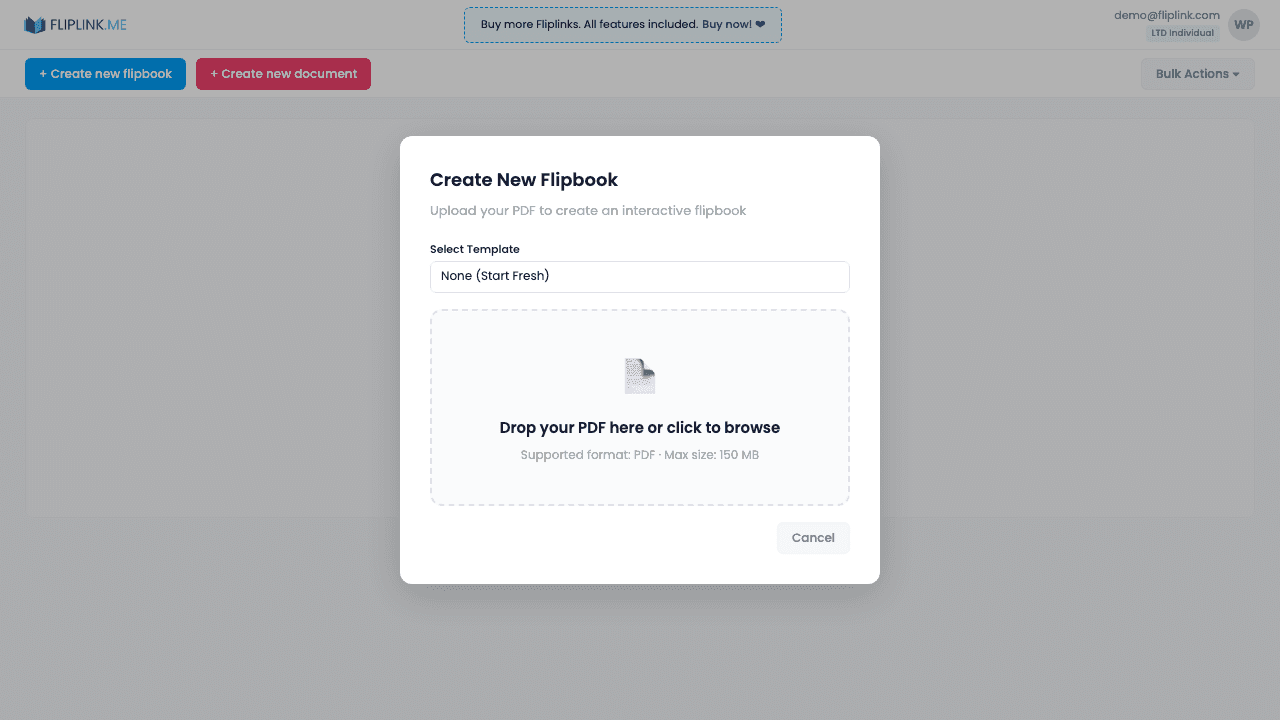 Step 2: Upload your event program PDF