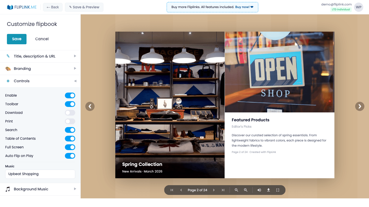 Step 3: Add CTA buttons linking to your online store