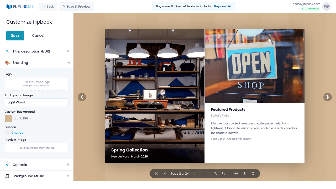 Step 4: Enable lead capture to grow your mailing list