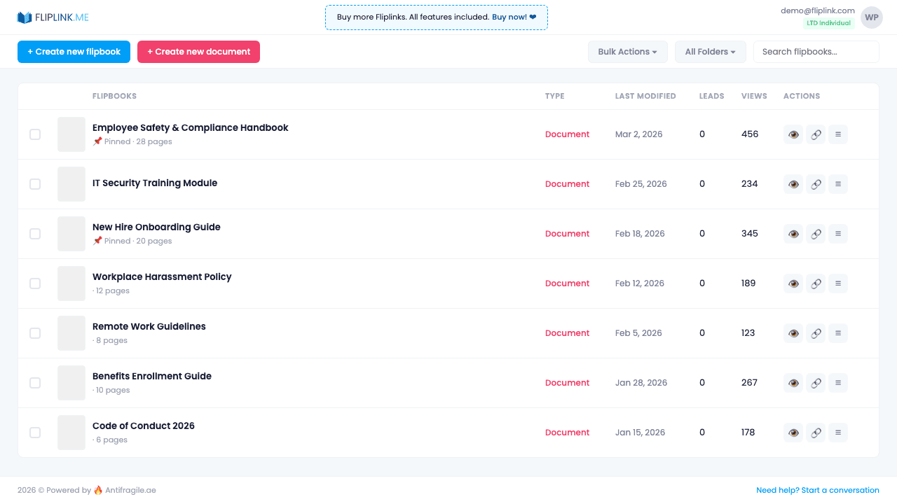 Step 1: Click 'Create Document' from your dashboard