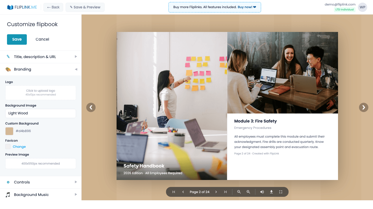 Step 4: Set password protection for internal access